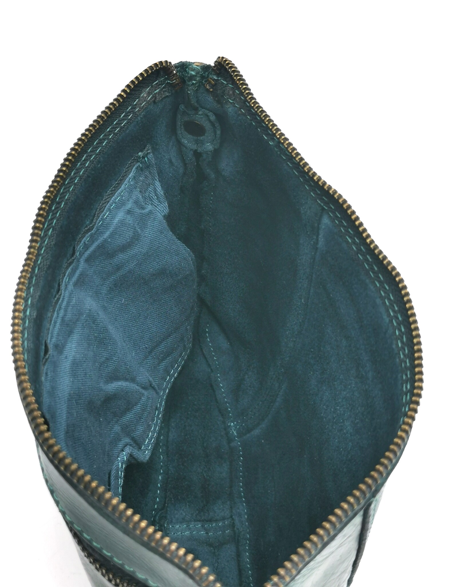 Hillburry Leren Festivaltasjes, heuptassen en riemtassen - Hillburry Schoudertas-clutch Gewassen Leer petroleum