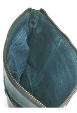 Hillburry Leren Festivaltasjes, heuptassen en riemtassen - Hillburry Schoudertas-clutch Gewassen Leer petroleum