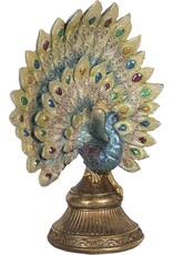 C&E Giftware & Lifestyle - Pauw beeldje kleurrijke homedecoratie