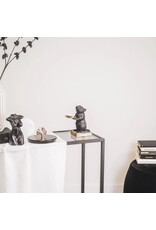 Trukado Giftware Figurines Collectables - Candlestick Black Mose on Golden Book 16cm