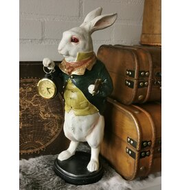 DS Rabbit with Clock figurine 42,5cm