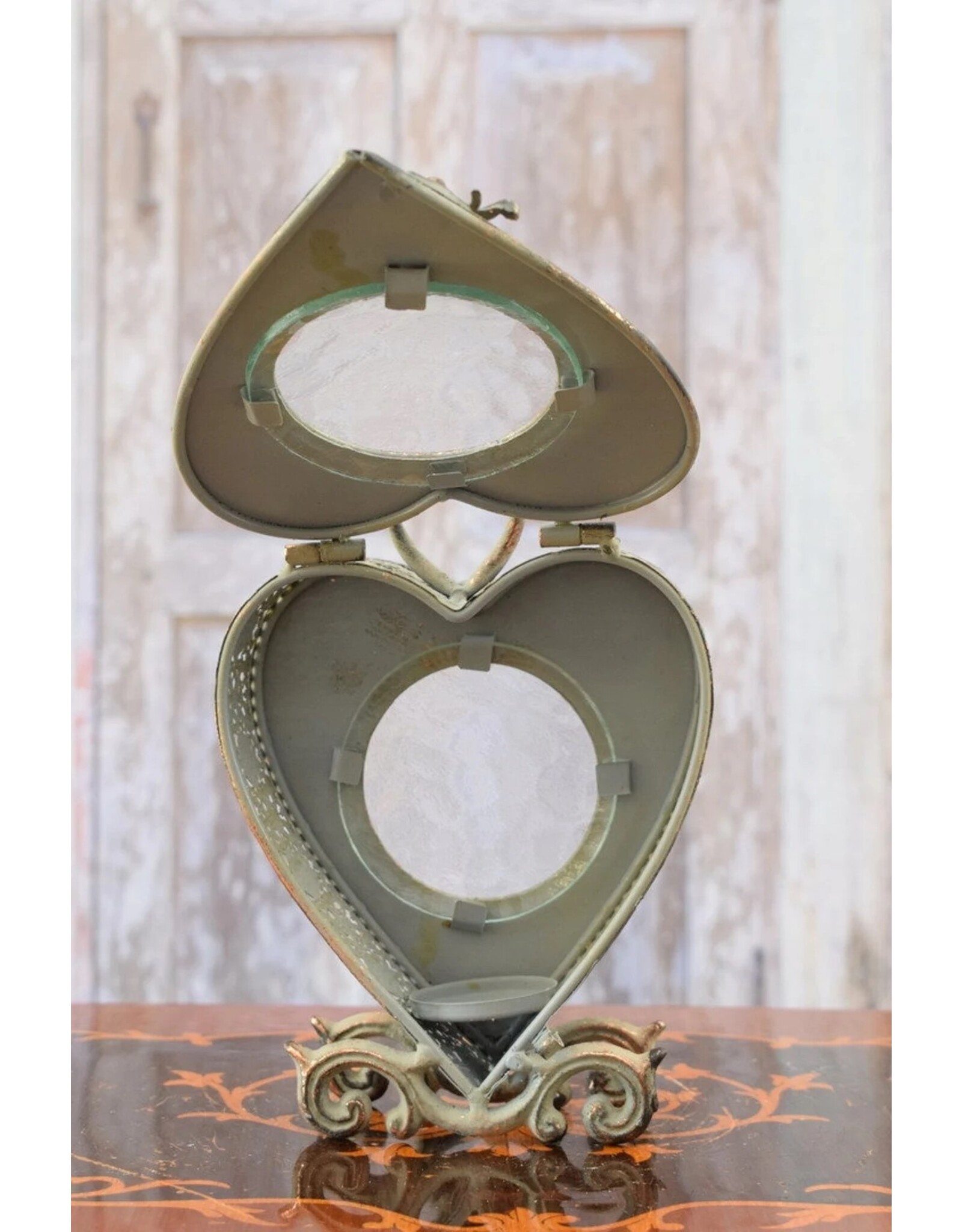 Trukado Miscellaneous - Tin Heart Candle holder Fantasy style