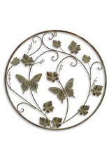 Trukado Miscellaneous - Iron Wall Decoration with Butterflies and Grape Leaves