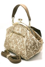 Rachel Vintage bags Retro bags - Handbag with Bow Victorian Style beige