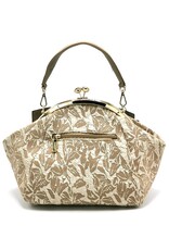 Rachel Vintage bags Retro bags - Handbag with Bow Victorian Style beige