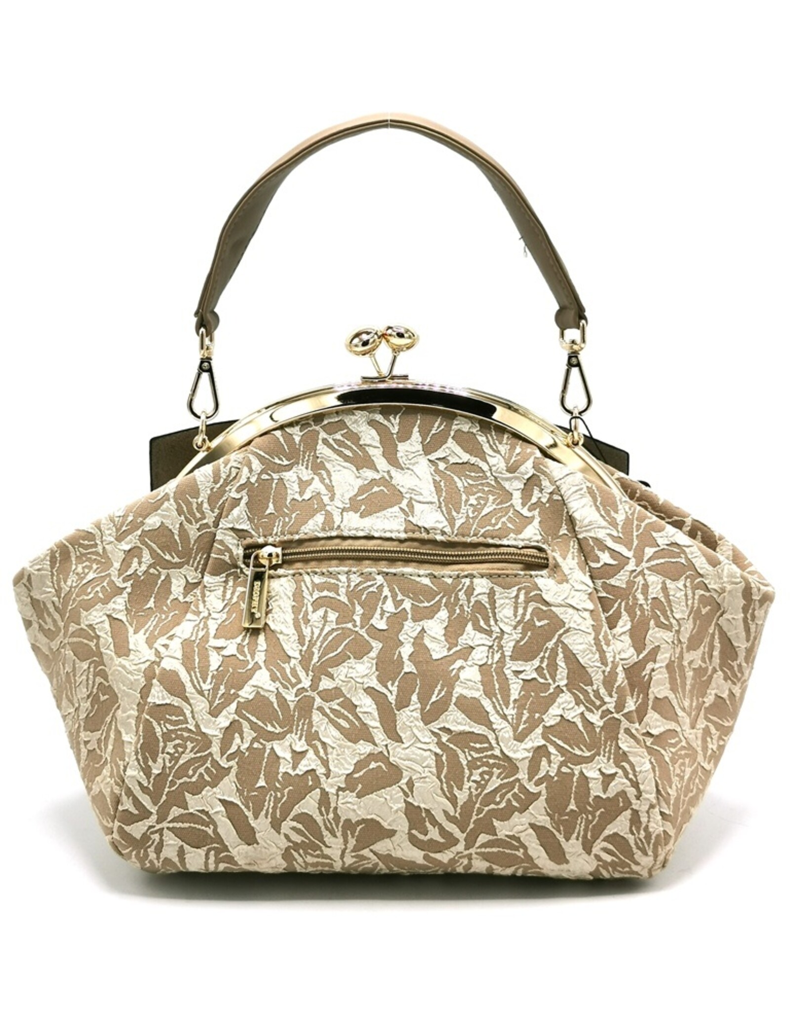 Rachel Vintage bags Retro bags - Handbag with Bow Victorian Style beige