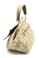 Rachel Vintage bags Retro bags - Handbag with Bow Victorian Style beige