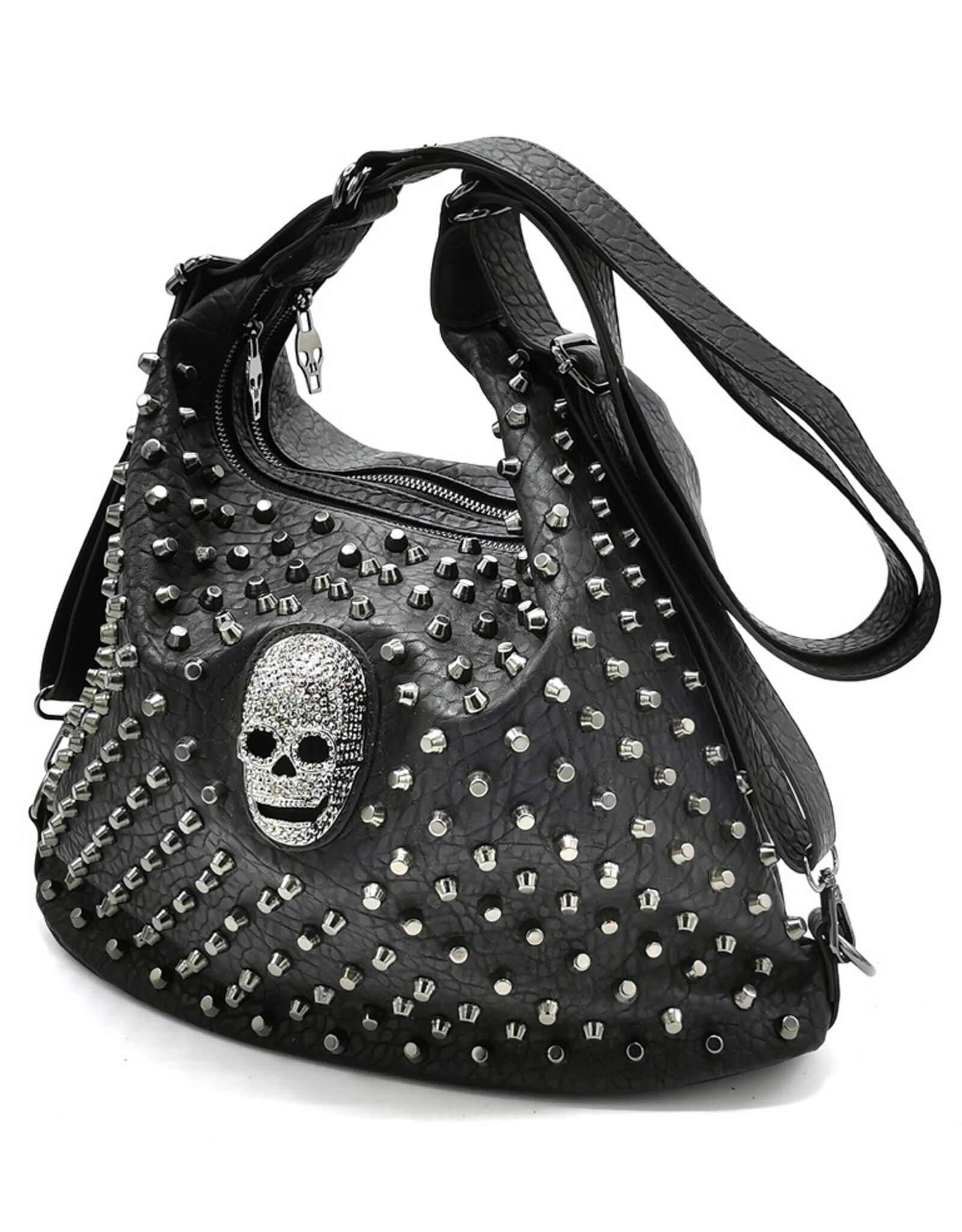 Dark Desire Gothic bags Steampunk bags - Gothic Backpack-Shoulder bag with Metal Skull