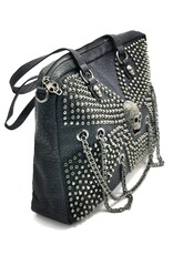 Trukado Gothic bags Steampunk bags - Gothic Shoulder Bag with Metal Skull and Chains