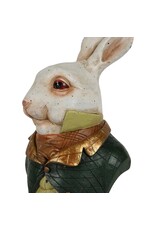 DS Giftware & Lifestyle - Rabbit the Gentlemen Bust green-brown jacket 19cm