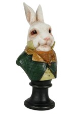 DS Giftware & Lifestyle - Rabbit the Gentlemen Bust green-brown jacket 27cm