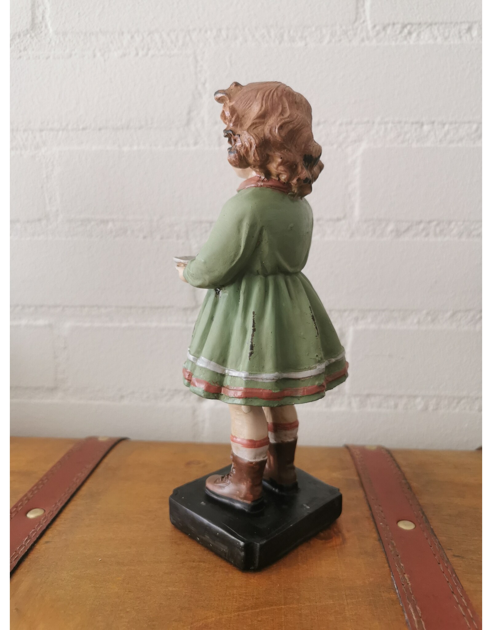 C&E Giftware Figurines Collectables - Brocante Figurine Girl with Bowl 21cm