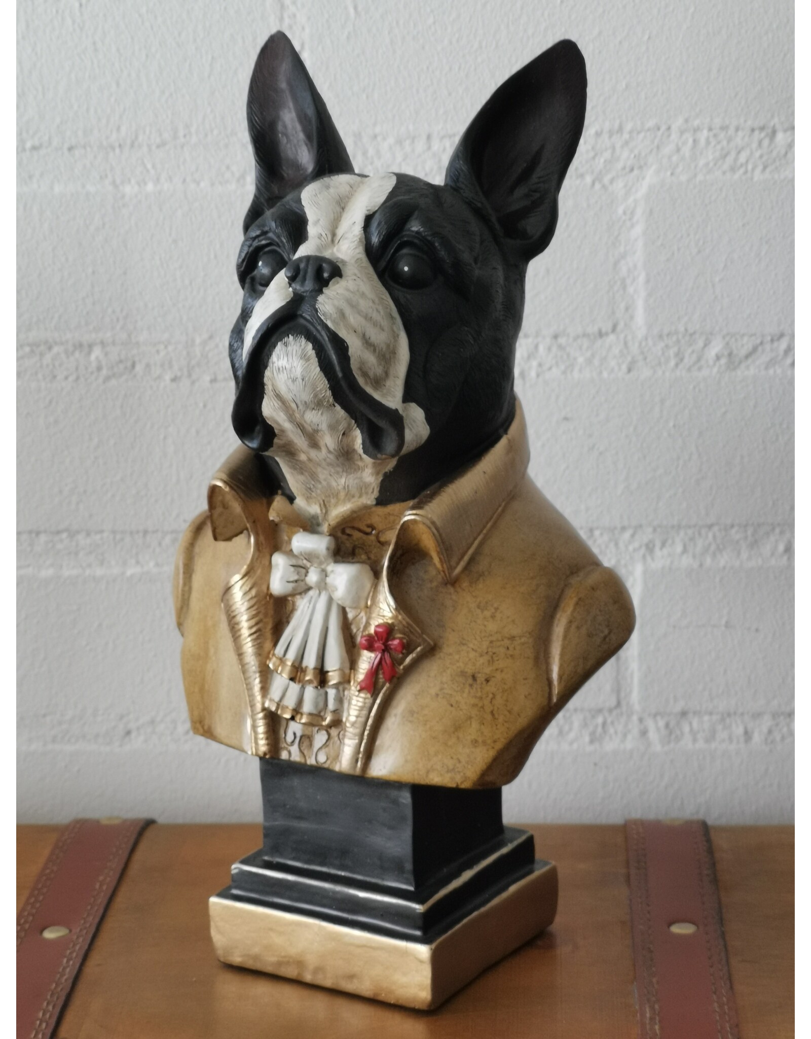 DS Giftware Figurines Collectables - French Bulldog Bust Baroque Style 27cm