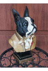 DS Giftware Beelden Collectables - Franse Buldog Buste Barokstijl 27cm