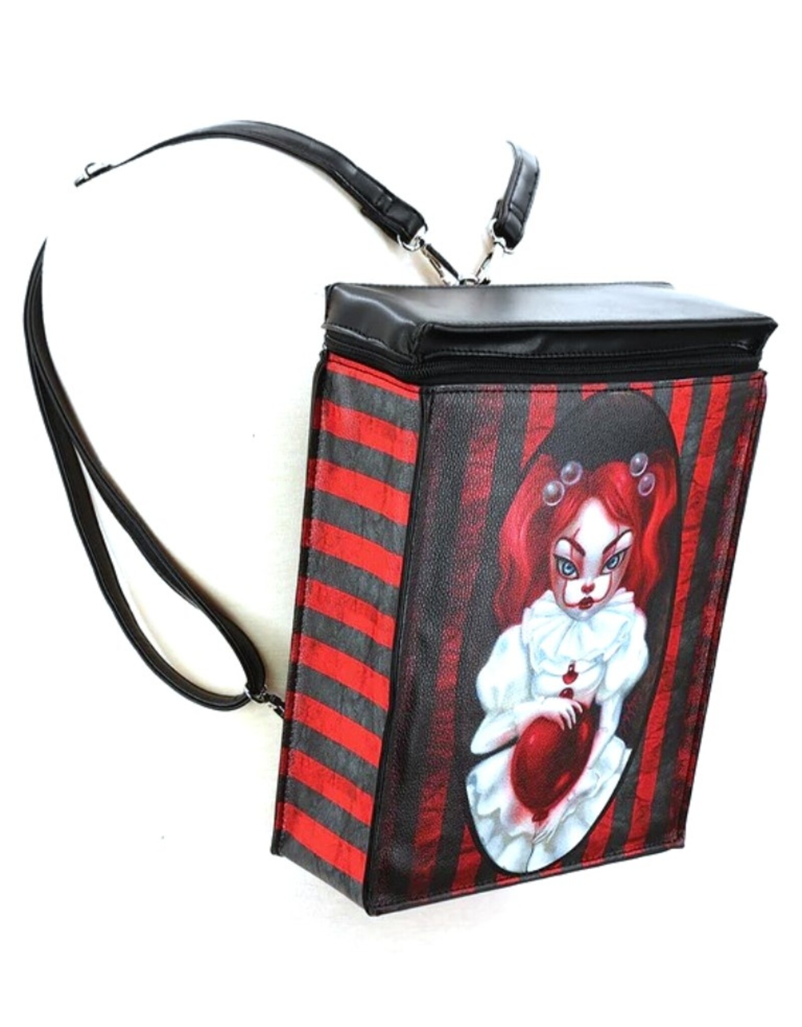 Trukado Gothic tassen Steampunk tassen - Smiley Clown Girl Mini Rugzak