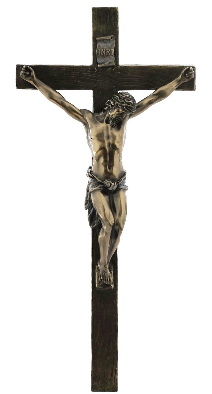Chiesa Cattolica E Jesus Christ Sulla Croce Immagine Stock - Immagine