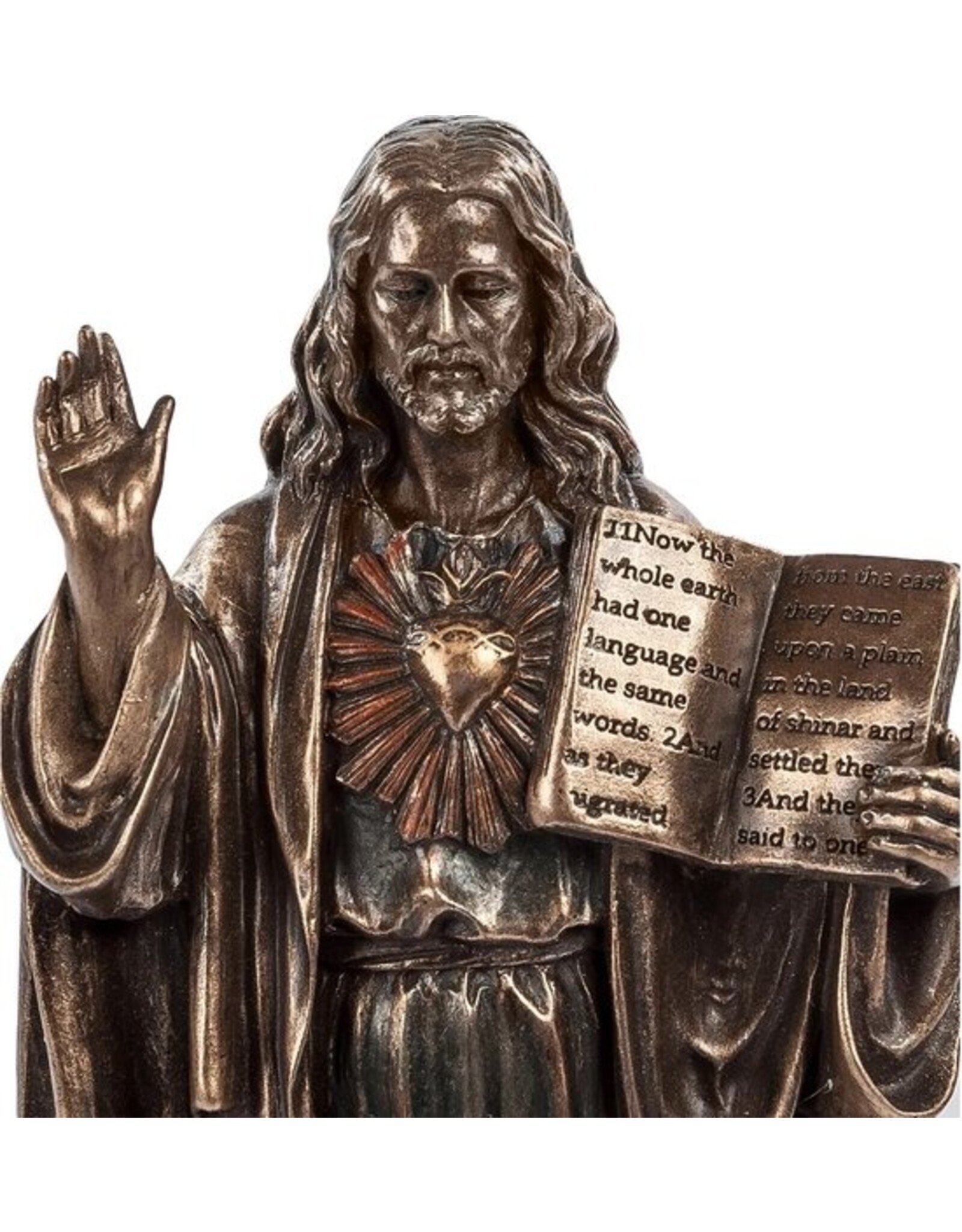 Veronese Design Giftware & Lifestyle - Heilig Hart van Jezus met Het Oude Testament 17cm Veronese Design