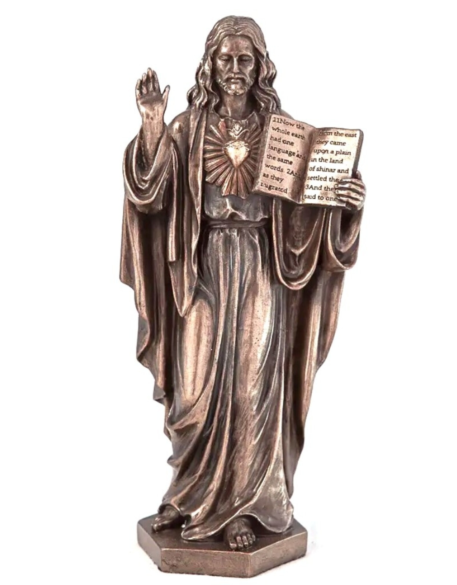 Veronese Design Giftware & Lifestyle - Heilig Hart van Jezus met Het Oude Testament 17cm Veronese Design