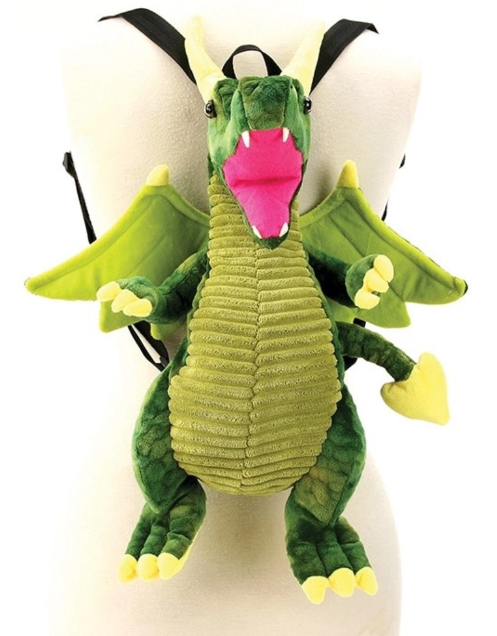 Sleepyville Critters Fantasy tassen en portemonnees - Groene Draak Pluche Rugzak