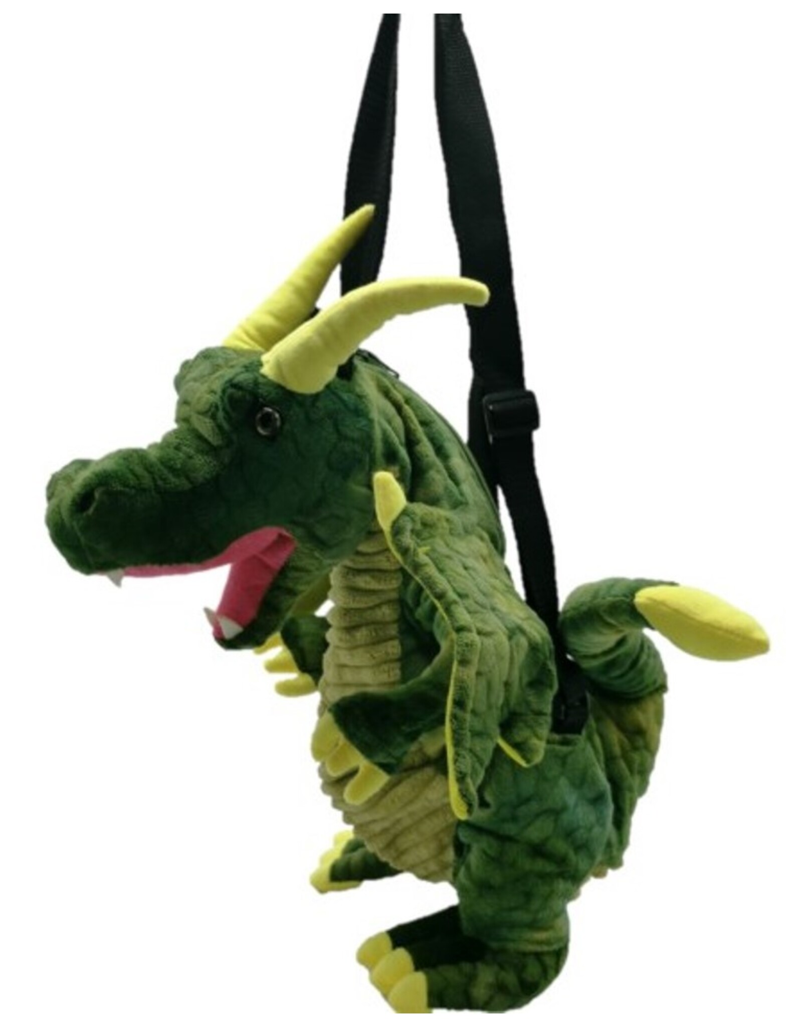 Sleepyville Critters Fantasy bags and wallets - Green Dragon Plush Backpack