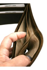 HillBurry Leather Wallets -  Hütmann Leather wallet with embossed motorbike  vintage