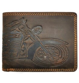HillBurry Hütmann Portemonnee met reliëf Motor (trifold)