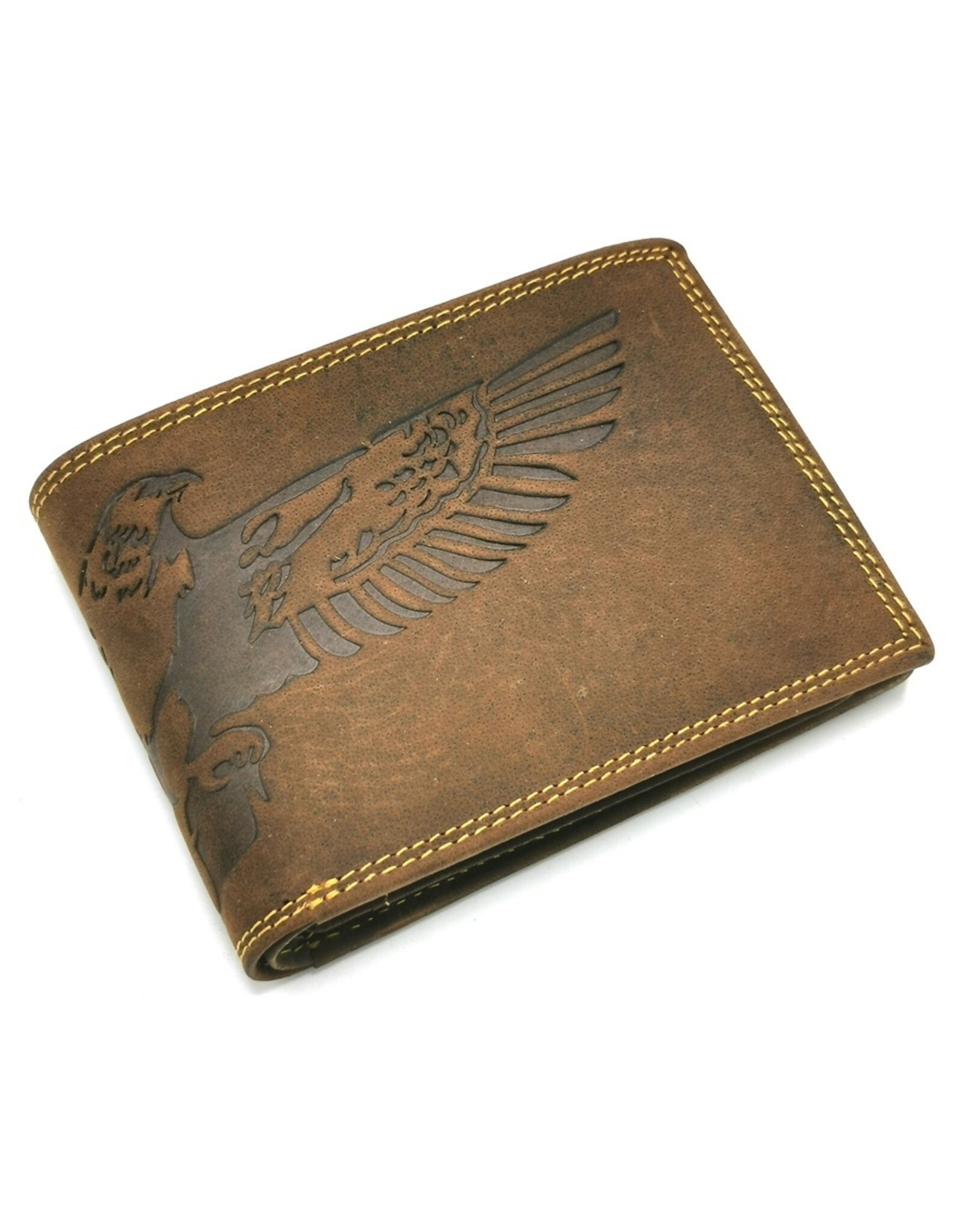 Hutmann Leather Wallets -  Hütmann Leather Wallet with embossed Eagle