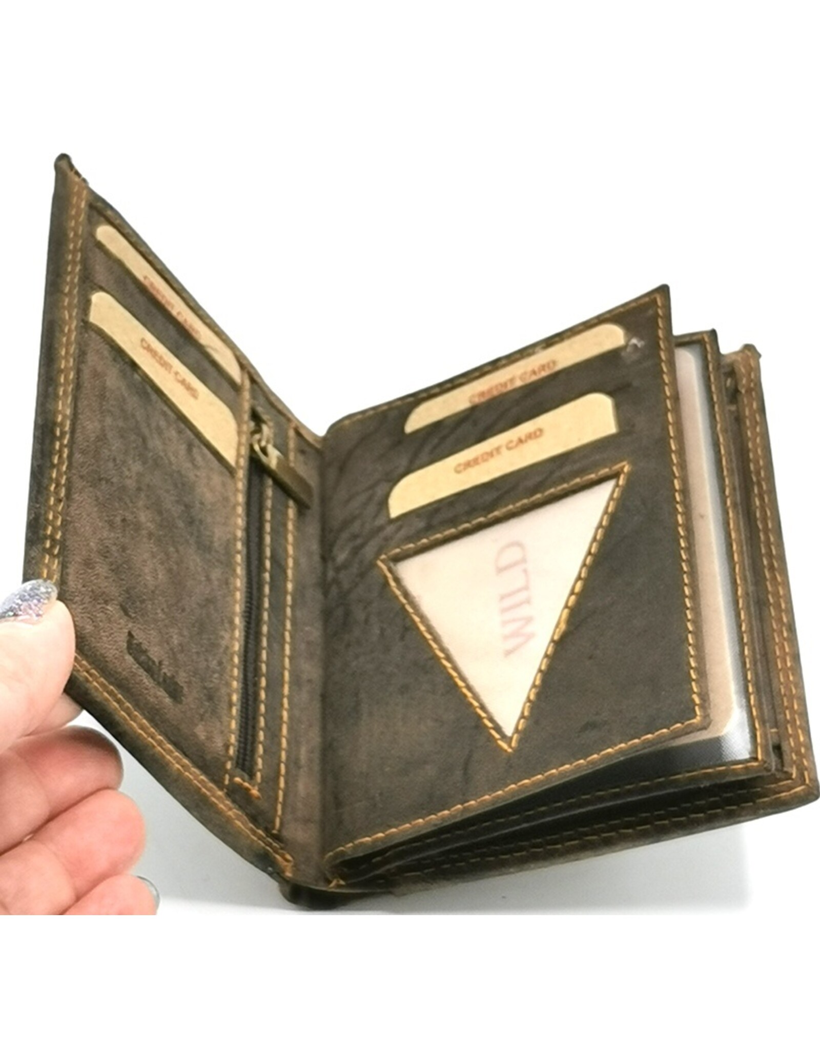 Leather Fox Leren Statement Portemonnees - Leren Portemonnee met Schedel