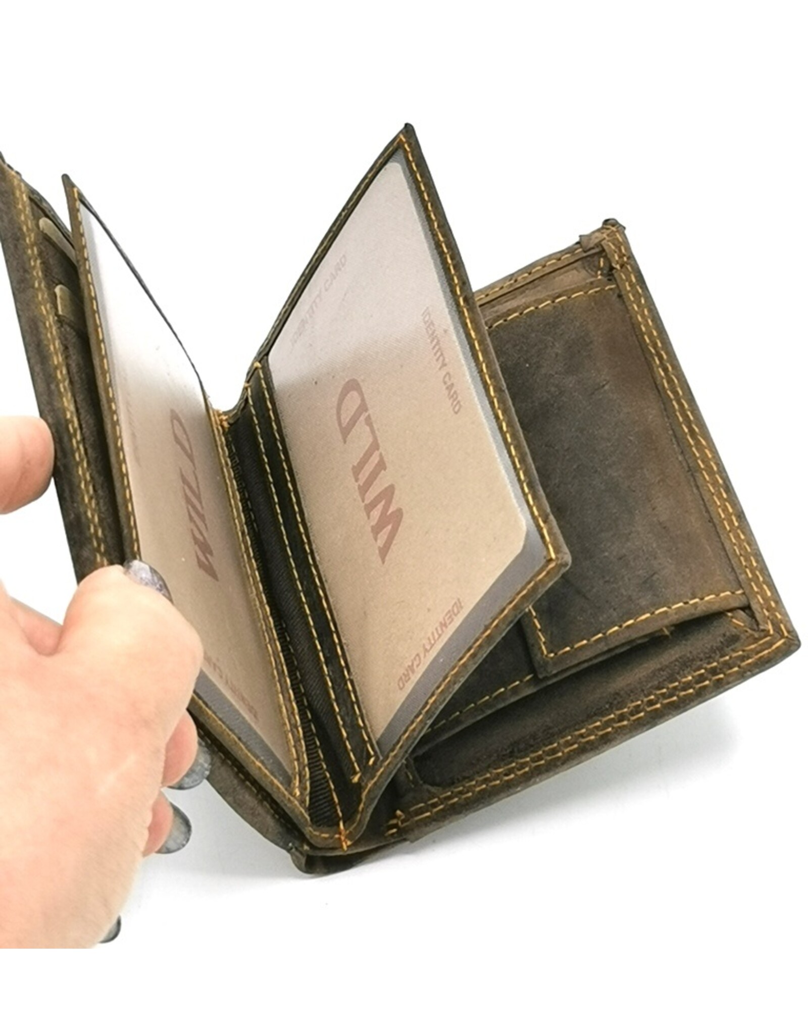 Leather Fox Leren Statement Portemonnees - Leren Portemonnee met Schedel