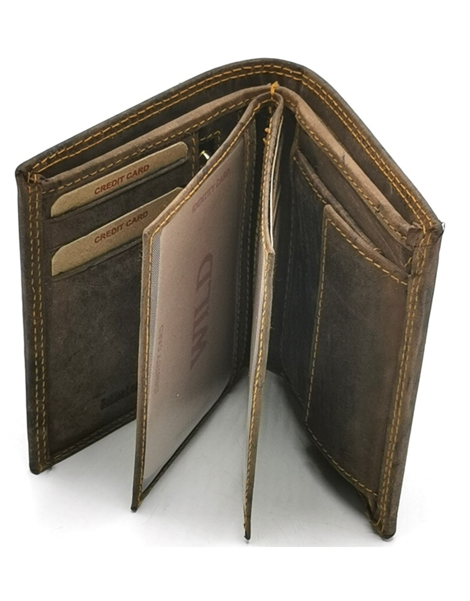 Leather Fox Leren Statement Portemonnees - Leren Portemonnee met Schedel