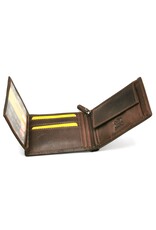 Leather Fox Leather Wallets - Leather Wallet with embossed Wolf and Maan