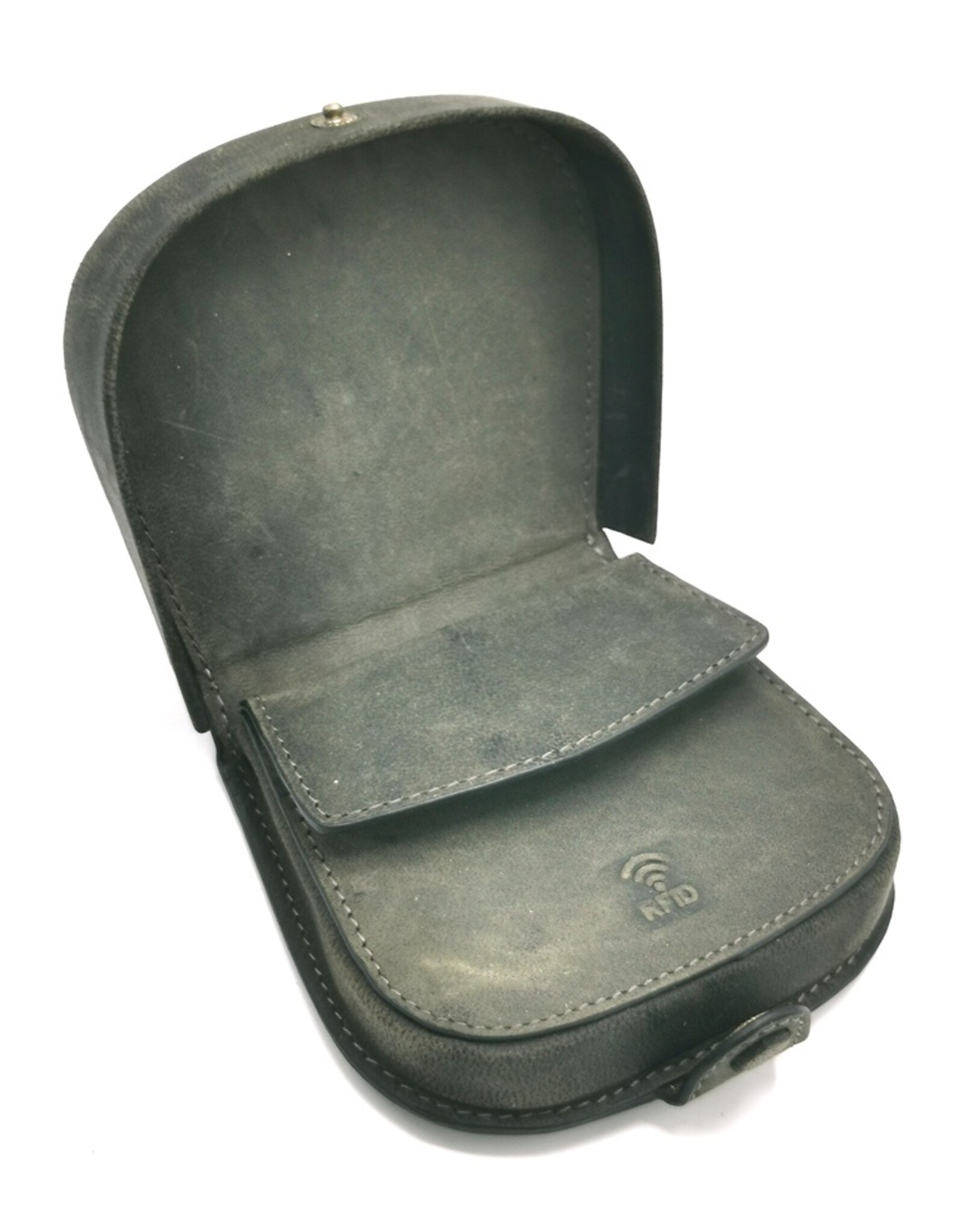 Hunters Leren Portemonnees - Hunters Leren Munten portemonnee bruin