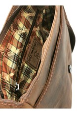 HillBurry Leather bags - Hillburry leather shoulder bag with buckle tan