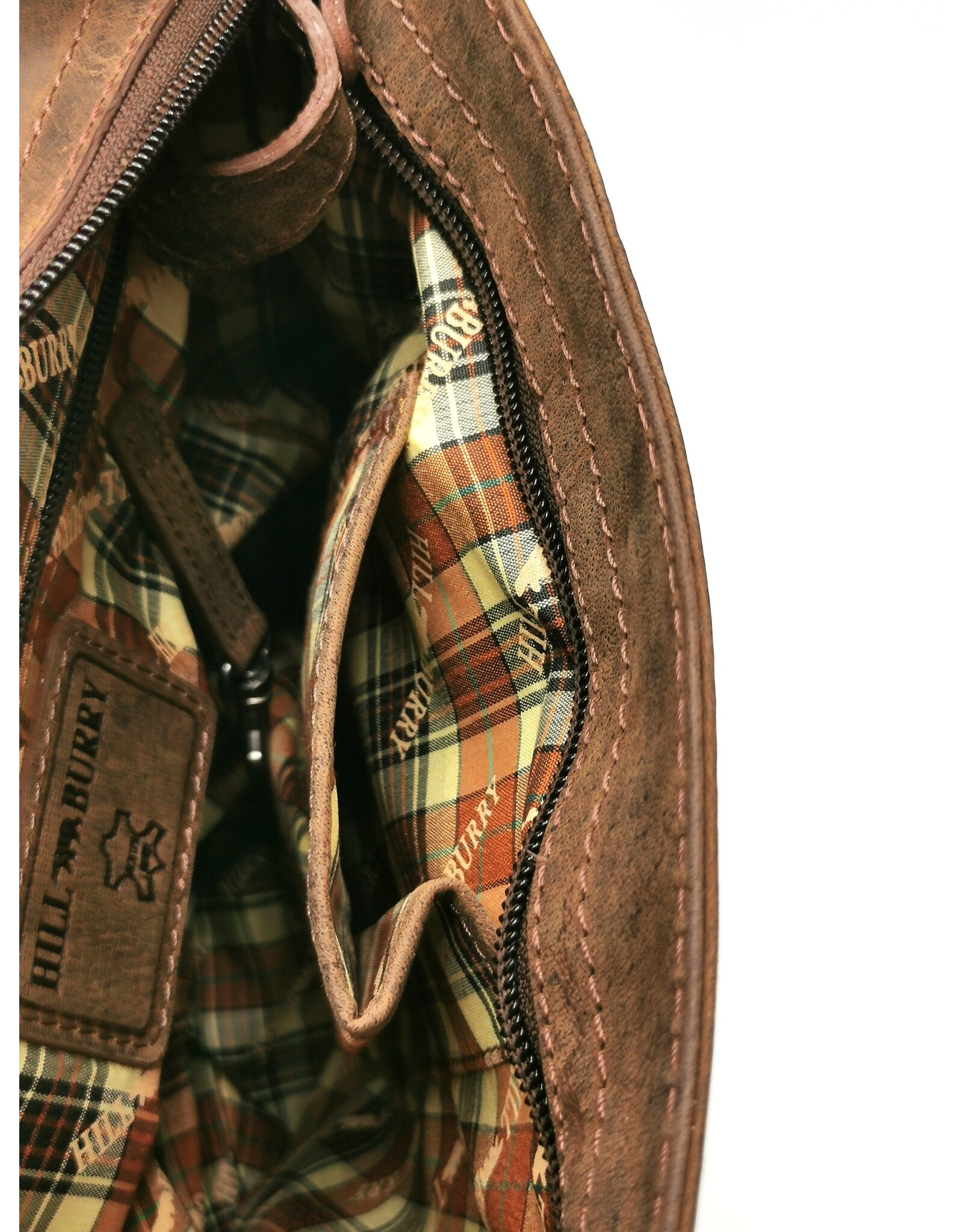 HillBurry Leather bags - Hillburry leather shoulder bag with buckle tan