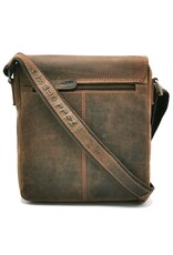 HillBurry Leather bags - Hillburry leather shoulder bag with buckle tan