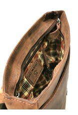 HillBurry Leather bags - Hillburry leather shoulder bag with buckle tan