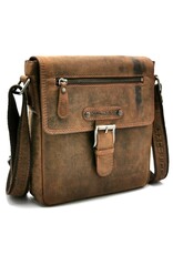 HillBurry Leather bags - Hillburry leather shoulder bag with buckle
