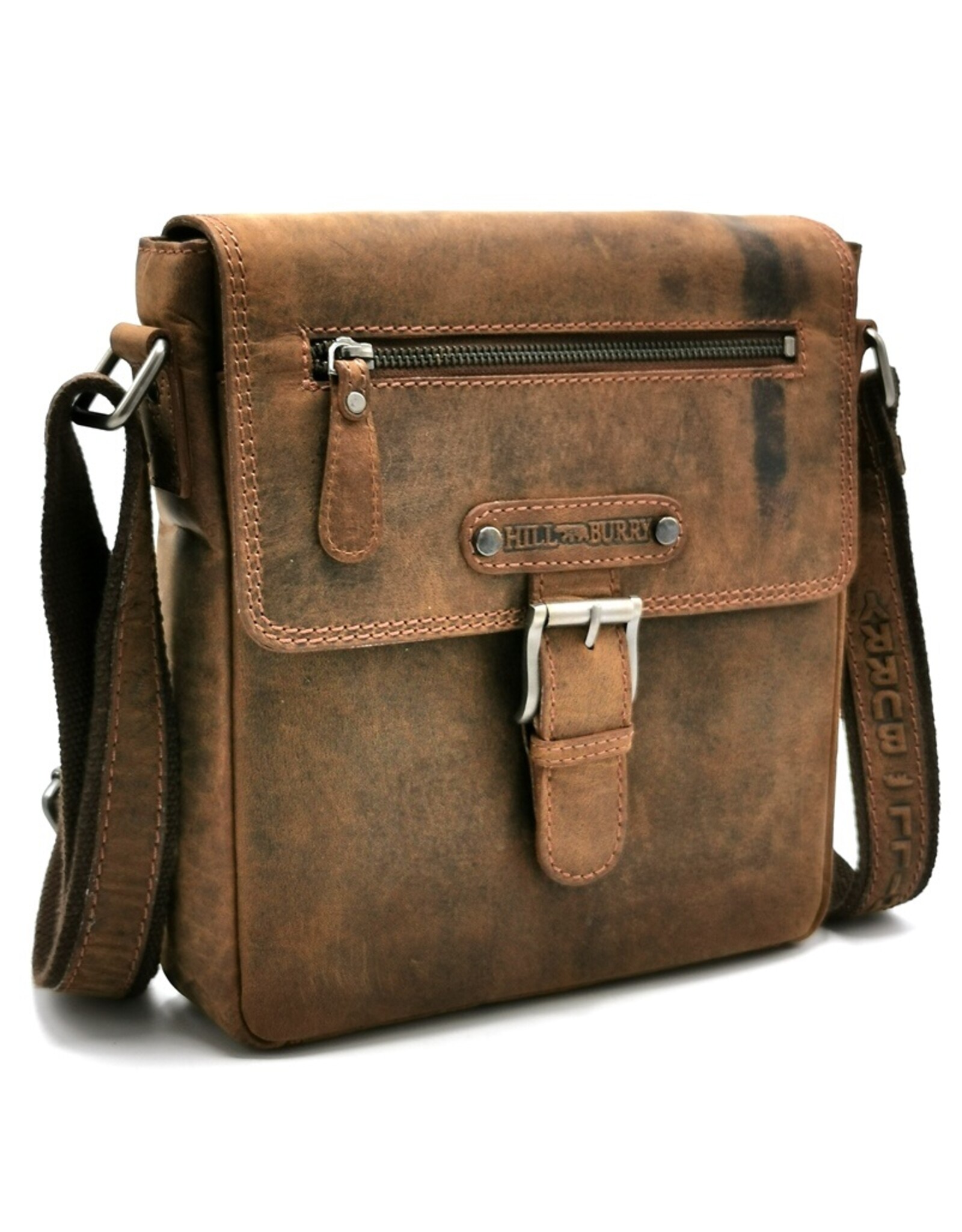 HillBurry Leather bags - Hillburry leather shoulder bag with buckle