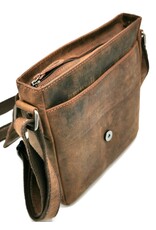 HillBurry Leather bags - Hillburry leather shoulder bag with buckle