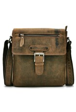 HillBurry Leather bags - Hillburry leather shoulder bag with buckle