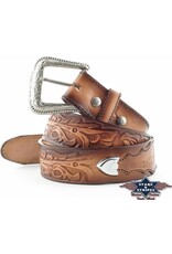 Stars&Stripes Leren riemen en buckles - Westernriem van robuust rundleer met verwisselbare gesp