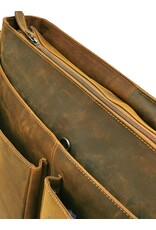 Hillburry Leather Workbags and Leather Laptop Bags - Hillburry Laptop Bag Buffalo Leather XL size