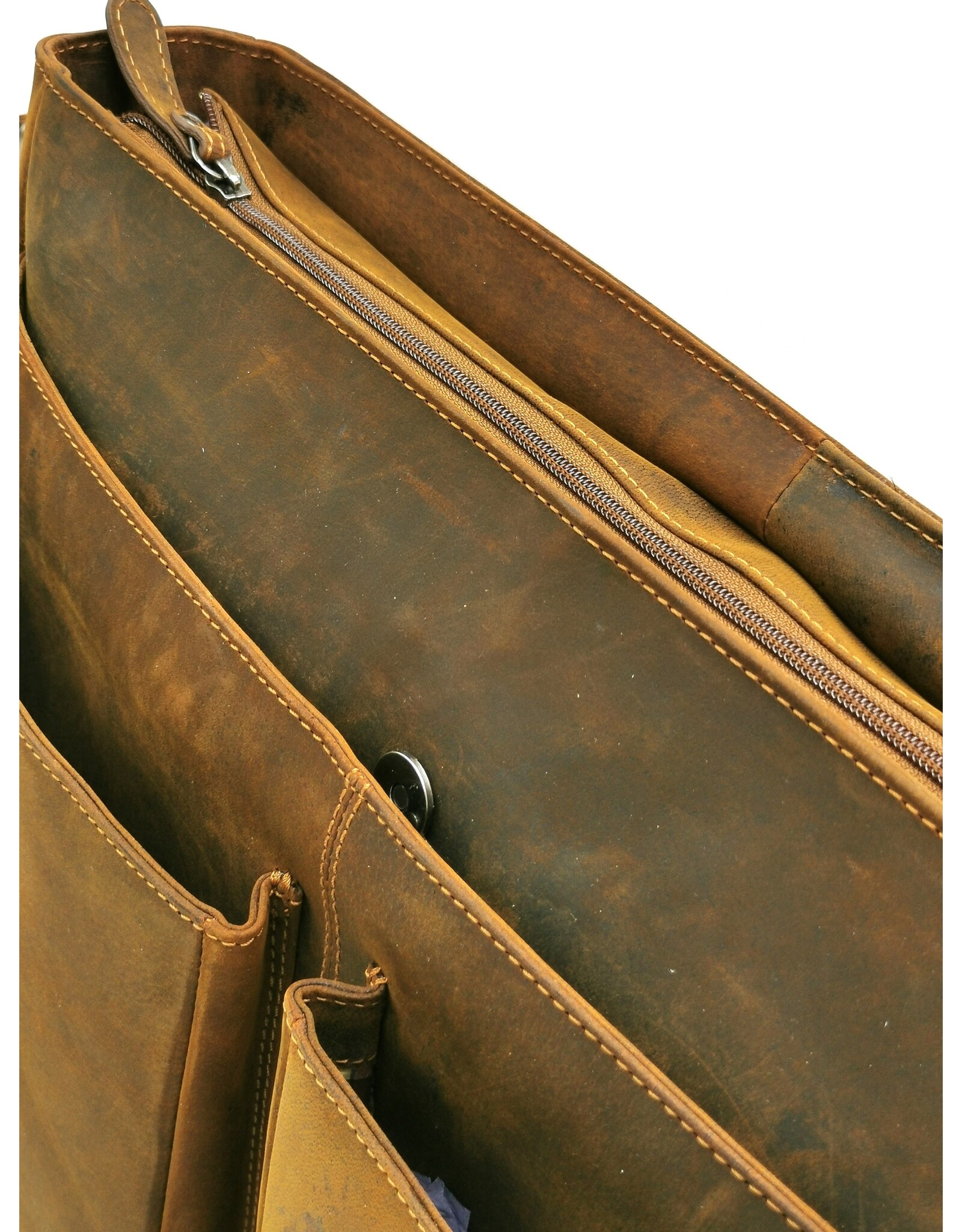 Hillburry Leather Workbags and Leather Laptop Bags - Hillburry Laptop Bag Buffalo Leather XL size