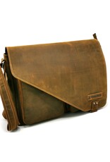 Hillburry Leather Workbags and Leather Laptop Bags - Hillburry Laptop Bag Buffalo Leather XL size