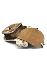 Trukado Leather Festival bags, waist bags and belt bags - Cowhide waist bag with Shells and hook