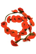 Trukado Miscellaneous - Felt Flower Garland Orange  approx. 180cm