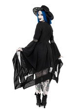 Restyle Gothic and Steampunk accessories - Gothic Chapel Hat   with wide brim Restyle