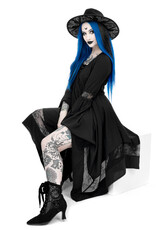 Restyle Gothic and Steampunk accessories - Gothic Chapel Hat   with wide brim Restyle