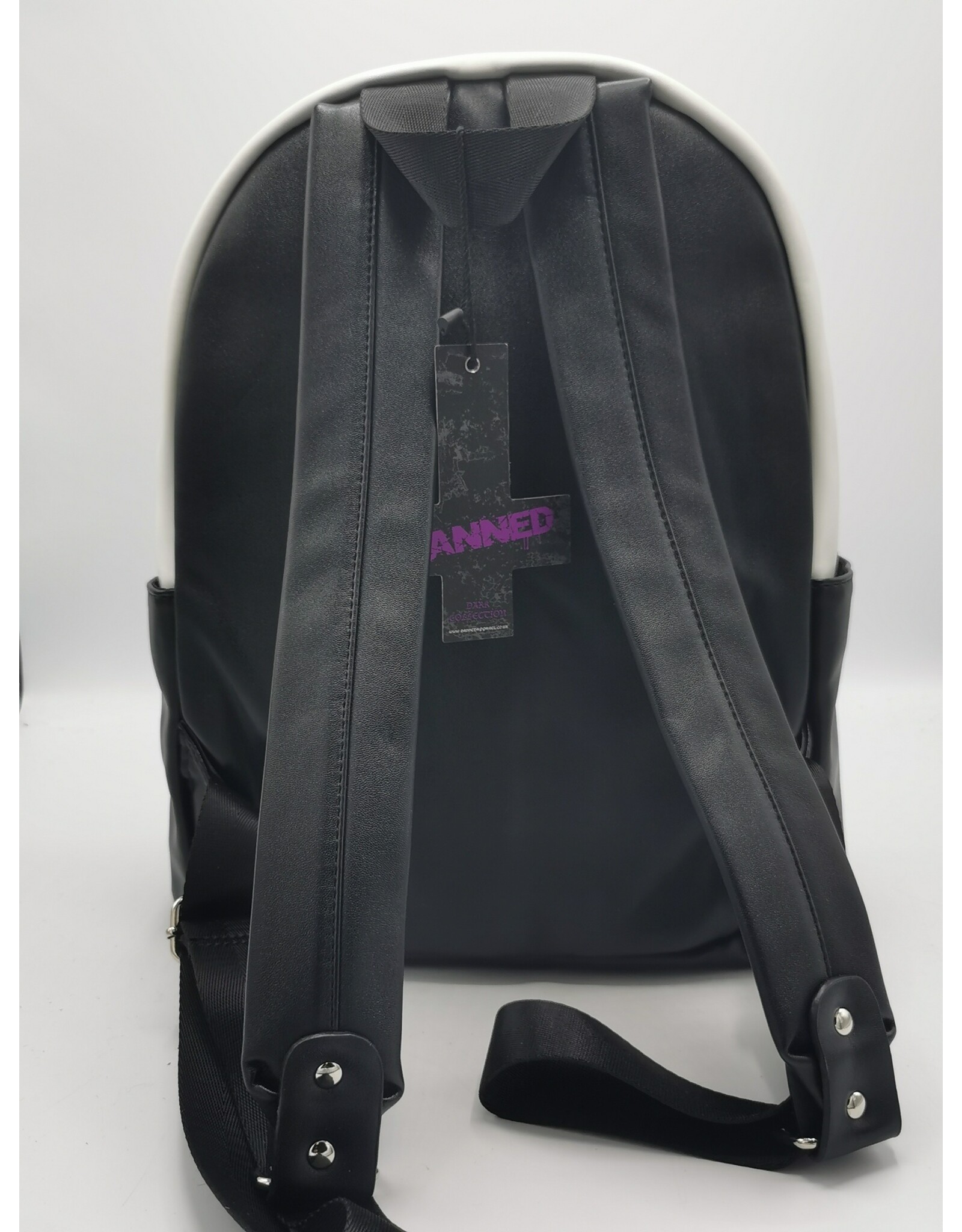 Banned Backpacks - Banned Prime Time College Club Jacket backpack black and white