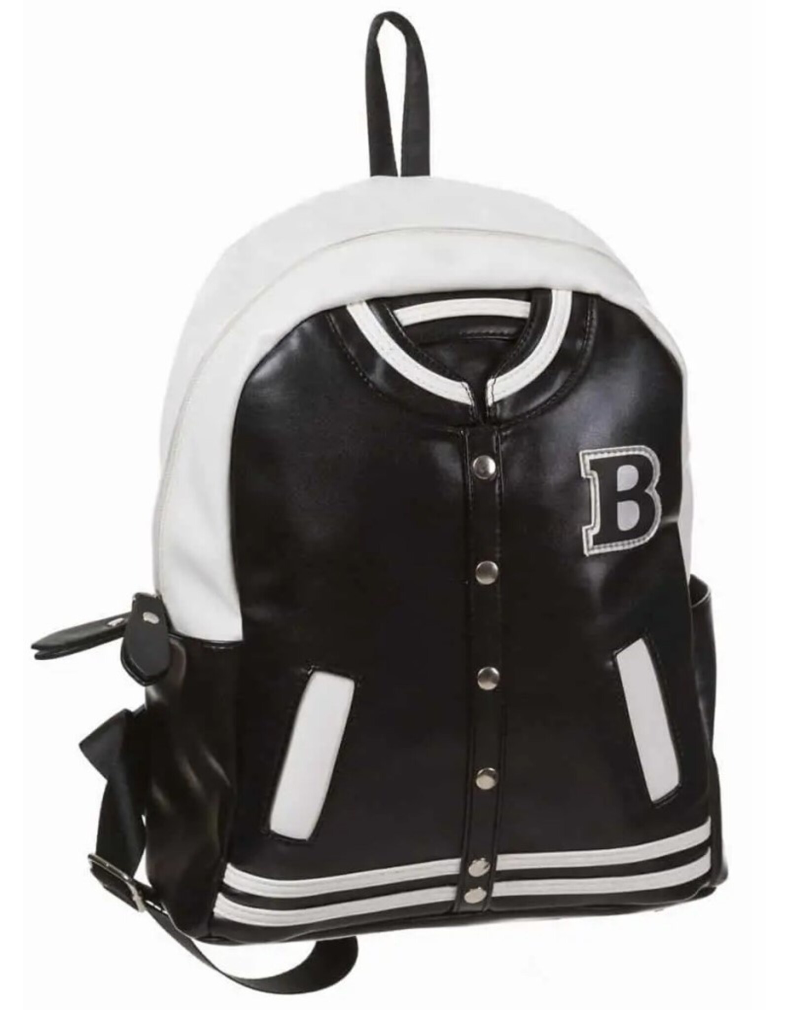 Banned Backpacks - Banned Prime Time College Club Jacket backpack black and white